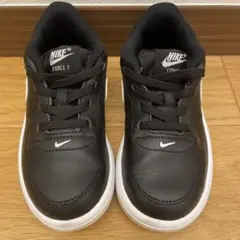 Nike Force 1 キッズスニーカー ブラック/ホワイト　15cm