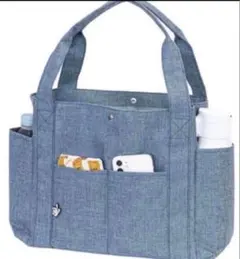 デニムブルー トートバッグ　西松屋　ノベルティ　バッグ　マザーズバッグ