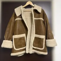 ブラウン ムートンコート