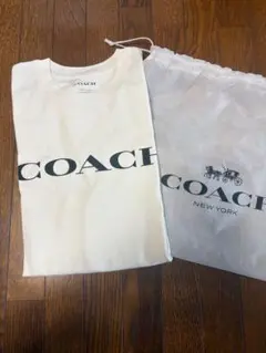 4073【人気デザイン・美品】コーチ シグネチャー センターロゴ Tシャツ 