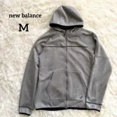 【ニューバランス】new balance フルジップパーカー 内側ボア グレー