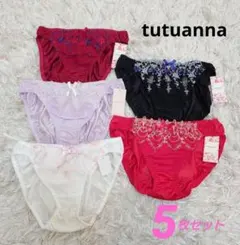 tutuanna(チュチュアンナ)刺繍レースショーツ5枚セット！新品