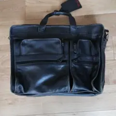 1666 TUMI トゥミ オールレザー ショルダーバッグ ブラック 本革