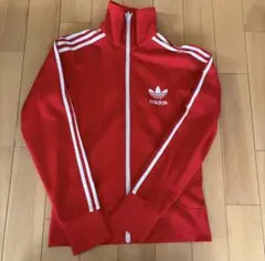 adidas トラックジャケット　赤