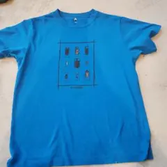 mont-bell　青色 昆虫プリント Tシャツ 160