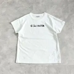 美品 Columbia ロゴTシャツ レディースXL ホワイト 半袖クルーネックのサムネイル