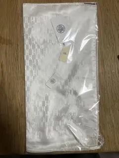 エルメス　シルク ホワイト チーフ 未使用