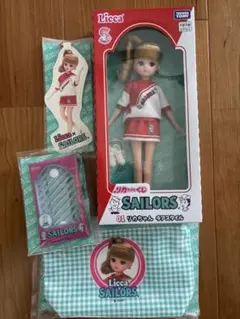 リカちゃんくじ × セーラーズ 01 リカちゃんチアスタイル　ポーチ他