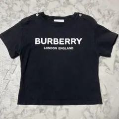 BURBERRY ブラック Tシャツ 18M