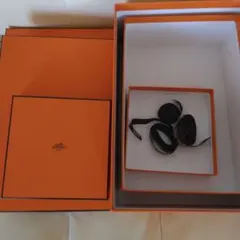 エルメスオレンジ ギフトボックスショッパー