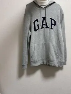 GAP ギャップ グレー フード付きパーカー US製　ゆるだぼ希少プルオーバー