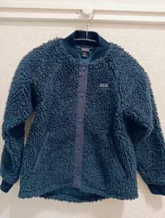 【patagonia】キッズボアフリースジャケットSネイビー