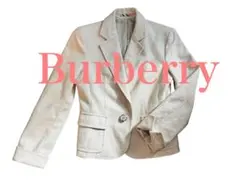 バーバリーアイボリー テーラードジャケットＭサイズ