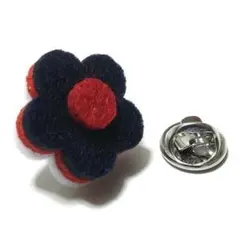 pin-0467-2　ラペルピン★ピンズ　フラワー　フェルト　花　花びら　装飾