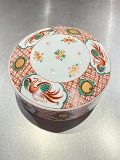 え*じ様 有田焼 たち吉 橘吉　花鳥 赤絵 蓋付き　器　容器　陶器