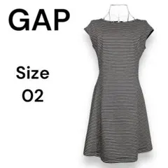 GAP ギャップ カットソー　フレンチスリーブ　ボーダー　ワンピース