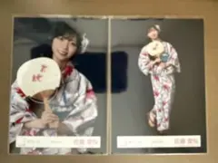 櫻坂46 佐藤愛桜 生写真 2026年浴衣 チュウ座りヒキ - メルカリ