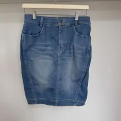 デニム スカート デニムスカート 膝丈スカート レディース