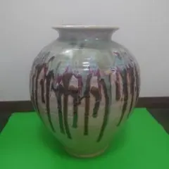 【祖父の遺品整理品】陶器 花瓶 壺 釉薬 芸術品 祖父の遺品整理品】陶器 花瓶 壺 釉薬 芸術品 - メルカリ