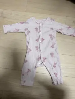 70サイズ ピンクのロンパース　アプレ