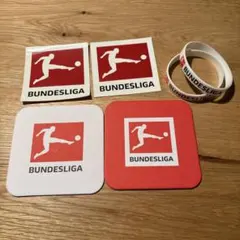 ドイツ Bundesliga ステッカー リストバンド コースター 2個セット