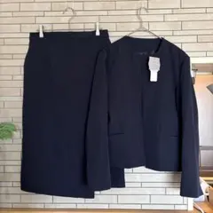 新品タグ付き coca セットアップ ノーカラースーツ ネイビー L