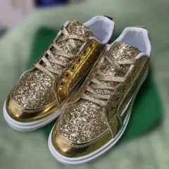 き*ん様 新品！ゴールド グリッター スニーカー