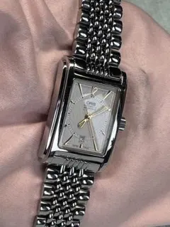 SWISS ORIS 25J 30M防水　正確に稼働中　純正ライスブレス・箱付属のサムネイル