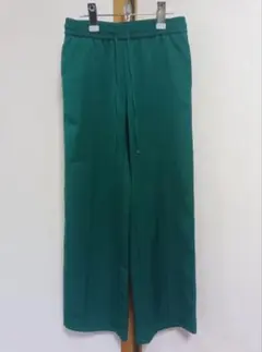 GU ワイドパンツ M グリーン