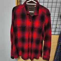 Woolrich チェックシャツ 長袖 古着 オンブレ