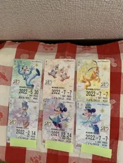 ディズニーリゾートライン 使用済み フリーきっぷ 30周年 4枚
