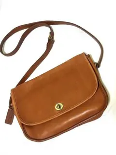 オールドコーチ ショルダー レザー old coachターンロックUSA製のサムネイル