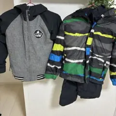 Burton & Billabong &ヘルメット子ども用スキーウェアセット