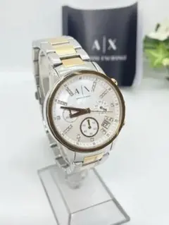 電池交換　男女兼用　ARMANI EXCHANGE ゴールド　白蝶貝のサムネイル