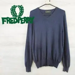 春物 FRED PERRY フレッドペリー イタリア製＜薄手ニット＞M2125t