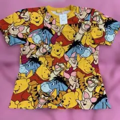 ♡♡ Mサイズ　ぐのプーさん　Tシャツ　男女兼用　ディズニーランド　総柄
