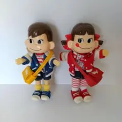 希少✨ ペコちゃん ミニドール 人形 2体セット 　美品