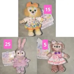 ディズニーシー　ぬいぐるみバッジ　20周年　カラフルハピネス　リーナベル 40点