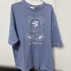 OY ODOLLY くま　Tシャツ　青