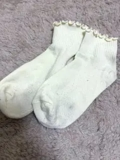 イエロー フリル付き ソックスまとめ売り 掃除用