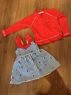 女の子用水着セット、ワンピース、カーディガン他