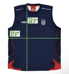 杉*じ様 UMBRO イングランド代表 ノースリーブシャツ L 柴田ひかり　有原 杉*じ様 UMBRO イングランド代表 ノースリーブシャツ L 柴田ひかり 有