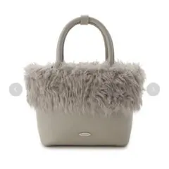 LILY BROWN【限定カラー】エコファーレザートート グレー