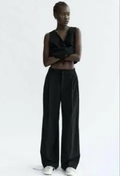 定価9900円！ZARA FULL LENGHプリーツパンツ　S 新品