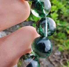 ◆虹◆グリーンガーデンクォーツ 庭園水晶 10ミリ K00680 ブレスレット