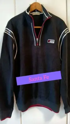 santafe ハーフジップ ブラックトレナー サイズ５０ ネックウォーマー付きのサムネイル