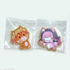 鬼滅の刃　バレンタイン　アニマルクッキーバッジ　善逸　禰豆子