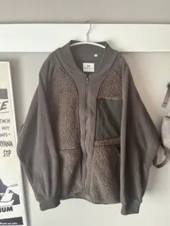 ユニクロ　ボアフリースジャケット　カーキ