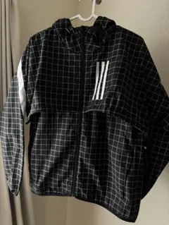 adidas チェック柄 ジャケット