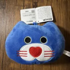 mojojojo BIGフェイスキーホルダー　青ねこ　 nicky カラビナ付き